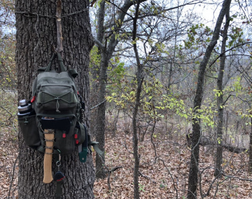 A simple bushcraft daypack, ready to go